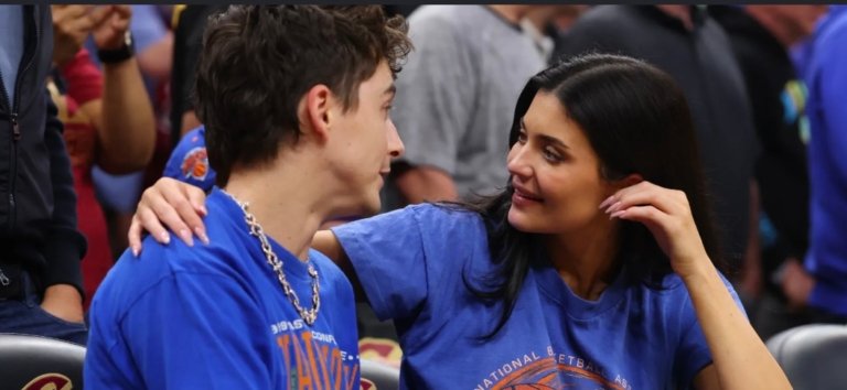 Timothée Chalamet and Kylie Jenner Celebrate Knicks’ Historic NBA Finals Berth Courtside